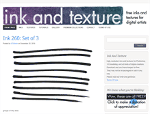 Tablet Screenshot of inkandtexture.com